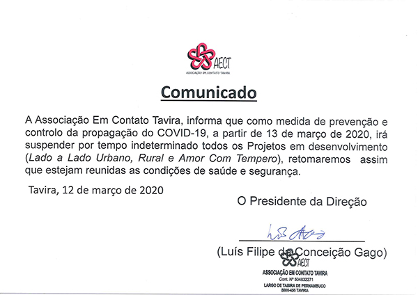 Comunicado imagem